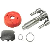 Little Giant Ladder Quad Lock Assembly Kit &ndash; Replacement Part 31212 with Black &amp; Orange Palm Button &ndash; Fits Xtreme &amp; Revolution Models