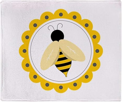 Amazon Com Cafepress Bumble Bee Circle Throw Blanket Soft Fleece Throw Blanket 50 X60 Stadium Blanket Home Kitchen