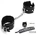 StillCool Adjustable PU Handcuffs Ankle Bracelets (Black)