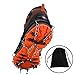 Uelfbaby Walk Ice Traction Cleat for Snow and Ice - Lite Duty Serious Traction Cleats for Boots and Shoe Ice Cleats (Black)