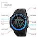 SKMEI Digital Watches for Men Japanese Quartz Movement Backlight 50M Waterproof Rubber Strap Dress Watch Sport Wrist Watches