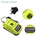 P117 Charger Dual Chemistry for Ryobi 18V 14.4V 12V 9.6V Battery Lithium Ni-Cd Ni-Mh P100 P102 P103 P104 P105 P107 P108