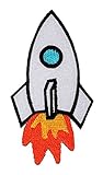 Cute Rocket Space DIY Embroidered Sew Iron on Patch RK-001