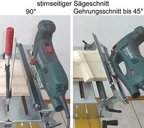 Sägetisch Trenn-Biber 012LK -1 + Sägeblätter von Metabo Bosch Makita +1 langes T-Schaft Stichsägeblätter für Stichsägen… – Bild 5