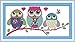 eGoodn Stamped Cross Stitch Kits with Printed Pattern - Cartoon Owl, 18.9 inches by 9.5 inches 11ct Aida Fabric for Embroidery Art Cross-Stitching Lovers