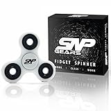 White Tri Fidget Hand Spinner - Ceramic Bearing Focus Hand Spinner Toy Stress Relieves Reducer EDC Perfect For Boredom ADHD Anti Anxiety and Autism Metal Bearing