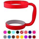 30oz Tumbler Handle (RED) by STRATA CUPS - Available For 30oz YETI Tumbler, OZARK TRAIL Tumbler, Rambler Tumbler- BPA FREE