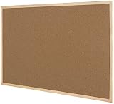 Q-Connect Lightweight Cork Noticeboard 600 x 900mm Wooden Frame + Fixings view 3
