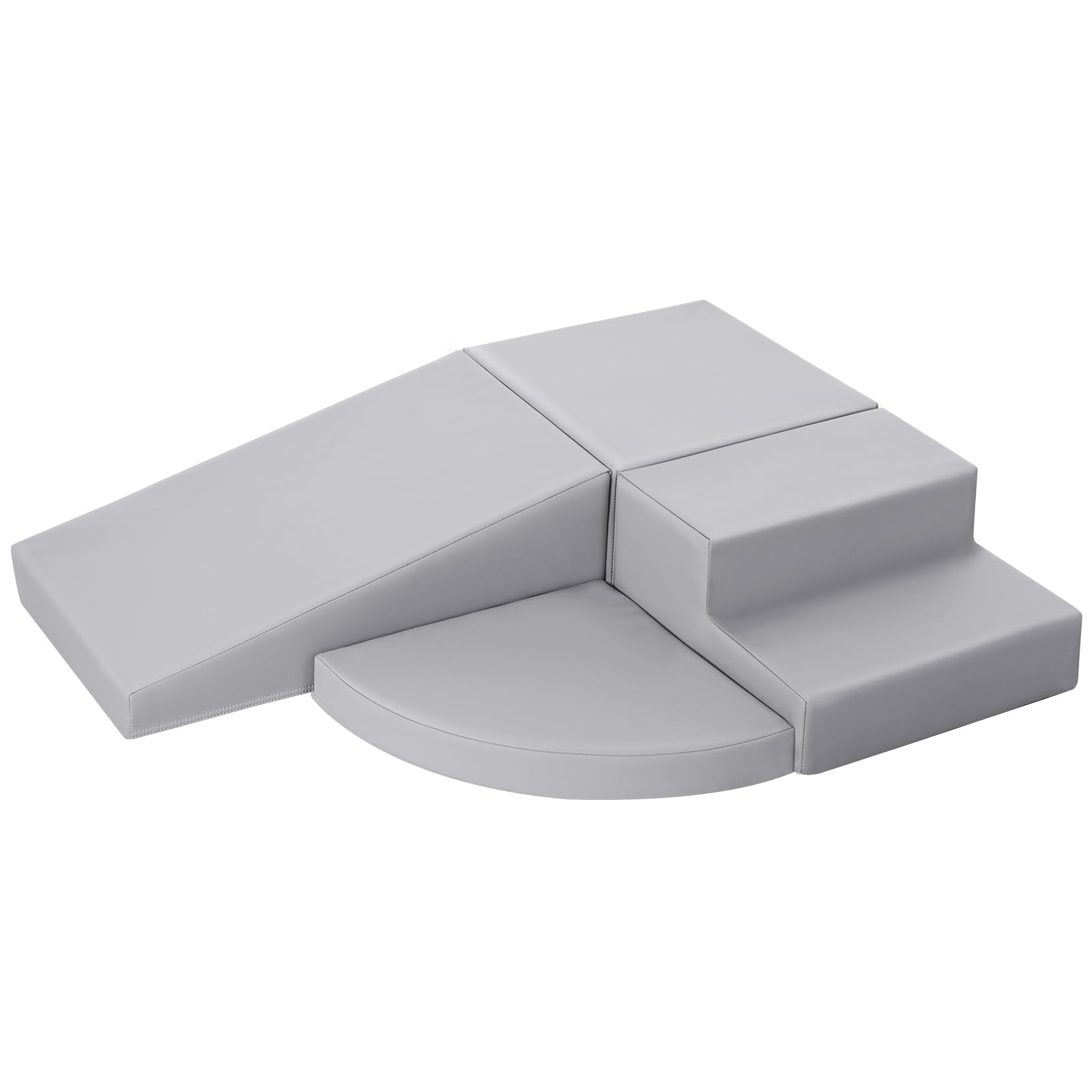 JungleDove Indoor Soft Play Equipment for Toddlers: 4 PCS PU Leather Baby Soft Play Set for Crawling and Climbing - Foam Blocks Montessori Toys for Kids Motor Development