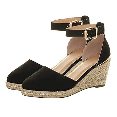 Vacally Summer Lady Buckle Strap Wedge Sandals Kuwait Ubuy