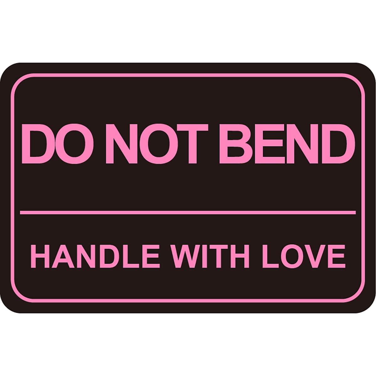 2"x3" 200 PCS Do Not Bend Sticker Handle with Love