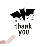 240 PCS Cute Bat Thank You Stickers,Halloween Thank You Packing Stickers for Small Business Mailing Envelopes Packages,Halloween Theme Small Shop Sticker for Envelopes Seals