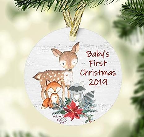 baby boy first christmas ornament 2019