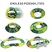 Ideallife Dinosaur Toys 144Pcs Race Car Flexible Track, Create a Road, Toys Set for Christmas & Birthday Gift, Safe Durable STEM Play Set for Boys Girls