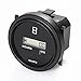 Searon 12V 24V 36V 48V 60V 72V Digital Round Engine Hour Meter for Boats Automobiles Motorcycles ATV UTV Go Carts
