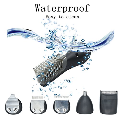 Grooming Kit,T-Antrix 12 in 1 Professional Mens Shaver Rechargeable Waterproof Beard and Mustache Trimmer,Noes and Ear Hair Trimmer, Hair Clippers for Men Barbers Salon with 5 Guide Combs
