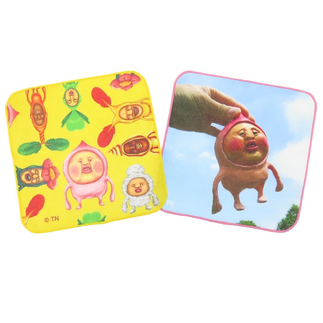 マリモクラフト こびとづかん 2Pガーゼハンカチ 7種集合 W200×H200mm SKOD-007商品画像