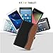 MoKo Universal Case for 7 - 8 Inch Tablet- Slim Folding Stand Folio Cover PU Leather Protective Case for 7 - 8 Inch Touchscreen Tablet with Document Card Slots and Stylus Pen Loop, Black & Brown