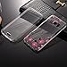 Samsung Galaxy S7 Edge Case, AMASELL [Full-Body Coverage] Scratch-Resistant Soft Crystal Protective TPU Silicone Rubber Cover with Bling Butterfly Garden Flower, Bling Clear