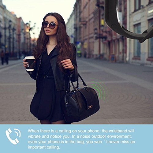 Owill Blood Oxygen Pressure Heart Rate Monitor Running Jogging Pedometer Waterproof Smart Watch Band Bracelet (Black) - Thumbnail 4