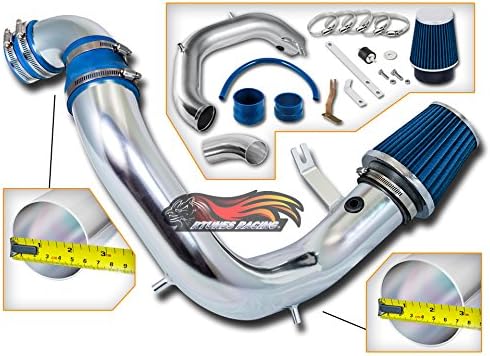 Rtunes Racing Cold Air Intake Black / Red / Blue Filter kit For 2003-2005 Dodge Neon SRT-4 DOHC Turbocharged 2.4L (Blue)
