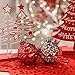 TERESA'S COLLECTIONS 50ct 60mm Traditional Red and White Shatterproof Christmas Ball Ornaments Decoration,Themed with Tree Skirt(Not Included)
