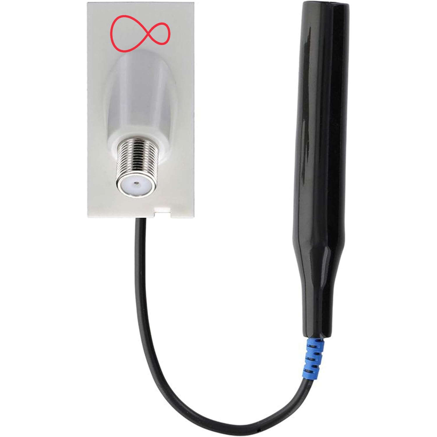 1STec Genuine Virgin Media use Galvanic Isolator for Digital TiVo V6 TV Set Top Wall Box Hub 2 3 4 Fibre Broadband Modem Signal Conditioner Surge Protector + Short Link Cable