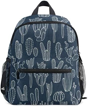 Mini Backpack Vintage Cartoon Cactus Summer School Bag Daypack Lightweight