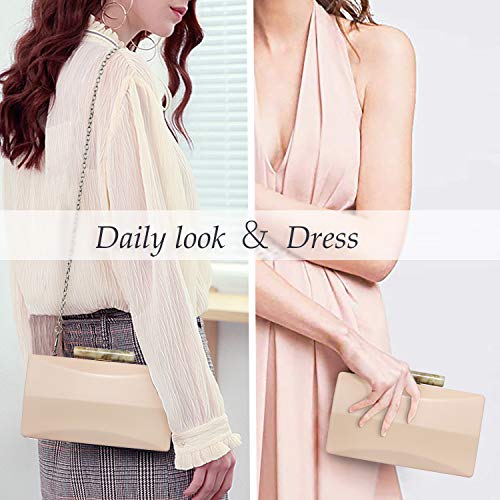 K.T.Fancy Clutch Purses for Women Evening Bag Crossbody Shoulder Handbags for Wedding Party