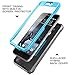 SupCase Unicorn Beetle Pro Series Case for HTC 10, Full-Body Rugged Holster Case with Built-in Screen Protector for HTC 10, (Blue)