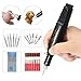 Electric Micro Engraving Pen ARTISTORE Polish Micro Carving Combo Set Adjustable Rotating Speed Carve Tool with 6X Steel Carving Head + 6X Polishing Head for DIY Olive Core, Buddha Beads, Ivory, Wood
