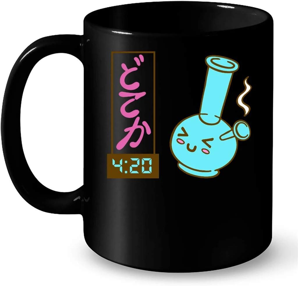 Kawaii Bong FullWrap Coffee Black Mug