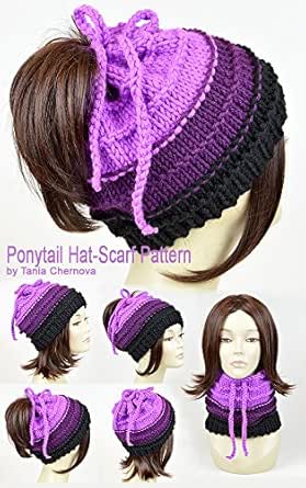 ponytail hat knit pattern