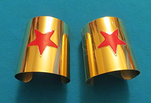 DC Comics WONDER WOMAN Set of 2 Metal CUFF BRACELETS