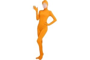 Shinningstar Girls' Women's Full Body Open Face Spandex Unitard Mask Zentai Costume Bodysuit