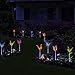 Garden Solar Lights Outdoor - 3 Pack Solar Stake Light Multi-Color Changing LED Garden Lights,Fiber Optic Butterfly Decorative Lights,Outdoor Decor,Garden Lawn Ornaments
