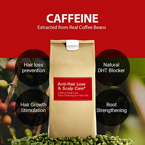 KUNDAL CAFFEINE ANTIHAIR LOSS SHAMPOO Scalp Care Deep Cleansing(White