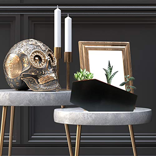 Underground Whispers Gothic Desk Organizer - Make Up Organizer, Makeup Brush Holder - Storage & Organization of Accessories for Home, Bedroom, Office, Supplies - Desktop Decor for Goth Room - Black