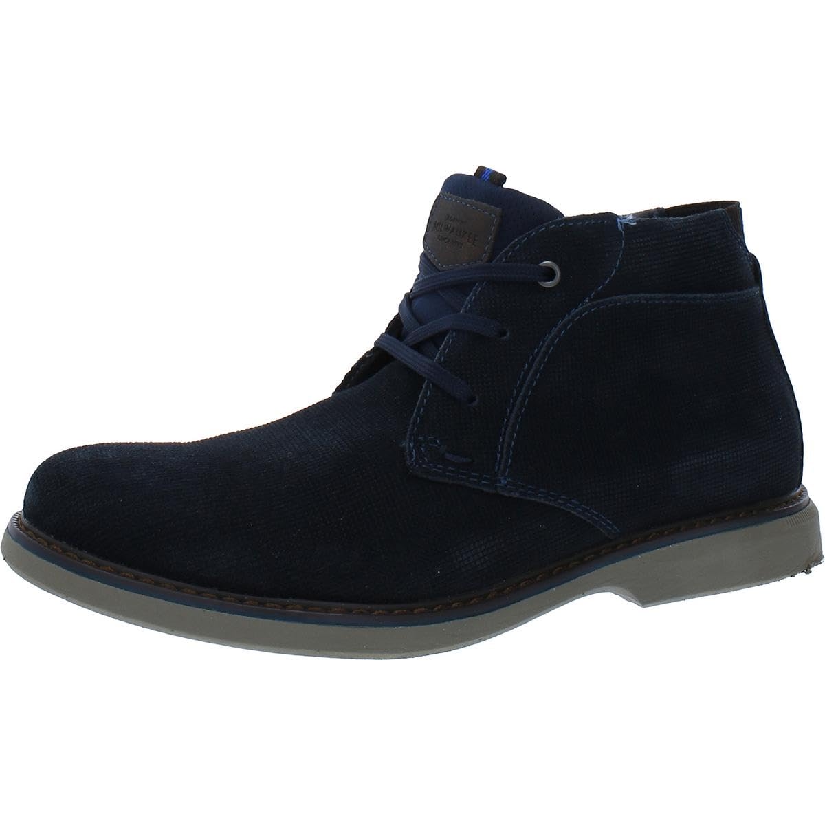 Nunn Bush Men’s Otto Plain Toe Chukka Lightweight Leather Suede Water Resistant Boot, 9 X-Wide