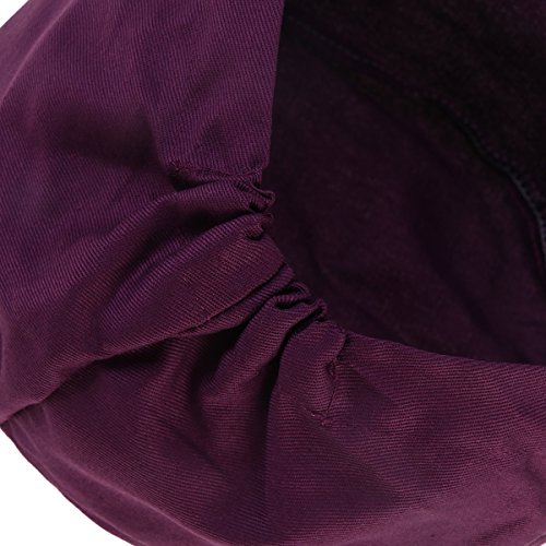 Unisex Surgical Scrub Cap Round Cotton Doctor Nurse Cap Surgery Hat (Purple)