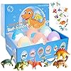 Suprised-Bath-Bombs-for-Kids-with-Toys-Inside-6-Colorful-Bath-Fizzy-Ball-Set-with-Dinosaurs-Surprise-Natural-Moisturizing-Ingredients-Childrens-Day-Birthday-or-Easter-Gift-for-Girls-and-Boys Bath Bombs Gift Set for Kids with Surprise Inside - 6 PCS Bath Fizzy Set - with Mini Dinosaurs, Natural Moisturizing…