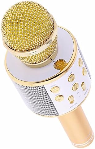 Padraig Multi Magic Bluetooth Mic / Mike, Portable Handheld Mic / Mike with Speaker (Bluetooth Speaker) for Karoke Singing, Mic / Mike with Audio Recording Facility basically a Wireless Mic /Portable Handheld Singing Machine Condenser Microphones Mic And Bluetooth Speaker / Mike Useful for Parties, Family Functions, Meetings and Karoke Nightouts compatible with Gionee E7 Mini