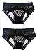 Sofishie Ruffle Back Midnight Bow-Tie Panties - Black 3 - Large