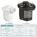 hiccapop Electric Air Pump for Inflatables Portable Inflator Pump for Blow Up Pool Toys, Air Mattress, Rafts, Beach Balls