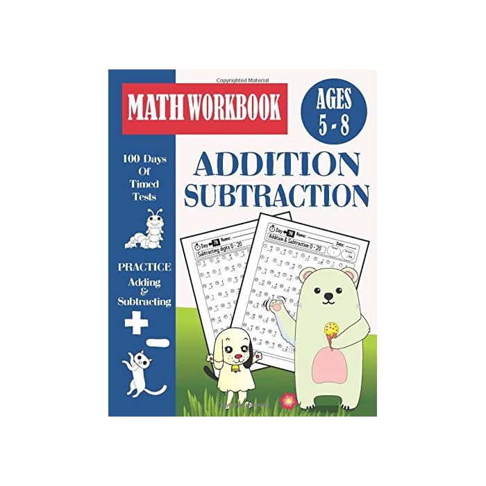 Buy 100 Days Addition And Subtraction Timed Tests Workbook For Grades K