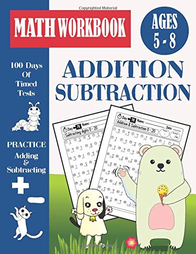 Buy 100 Days Addition And Subtraction Timed Tests Workbook For Grades K 