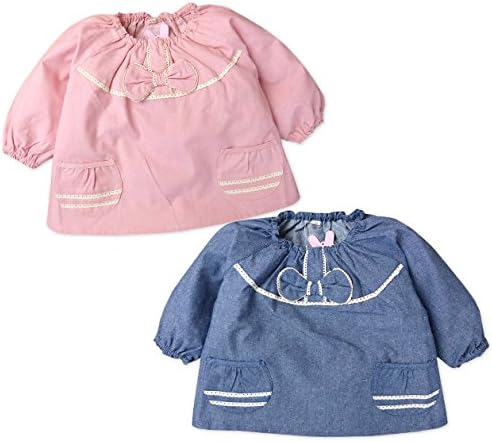 Amazon Co Jp 子供 スモック 女の子 無地 リボン 女児 ベビー 2 ブルー 90cm 服 ファッション小物 Amazon Co Jp 子供 スモック 女の子 無地 リボン 女児 ベビー 2 ブルー 90cm 服 ファッション小物