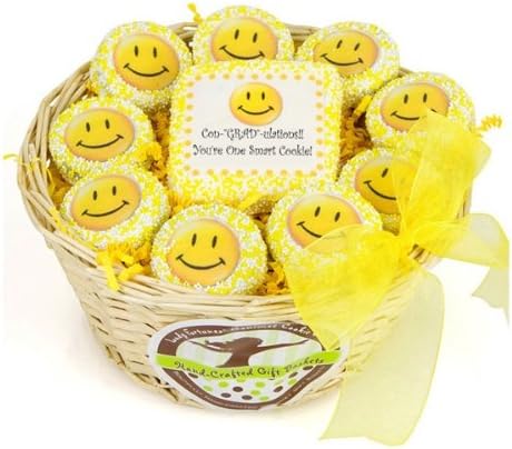 Graduation Happy Oreo Cookies Gift Basket of 10 Cookies