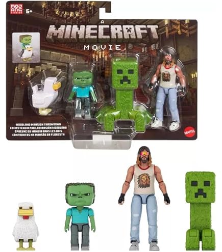 Mattel Minecraft Mob Head Minis Actionfiguren, 1 Stück, sortiert ab 4