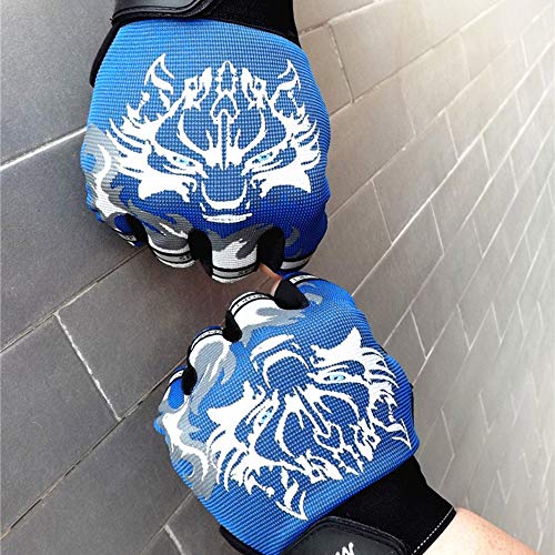 Sale! Teresamoon Antiskid Cycling Bike Gym Fitness Sports Breathable Wolf Head Gloves - Thumbnail 3